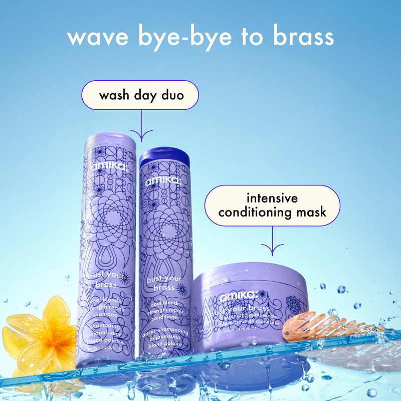 bust your brass | cool blonde strength repair shampoo
