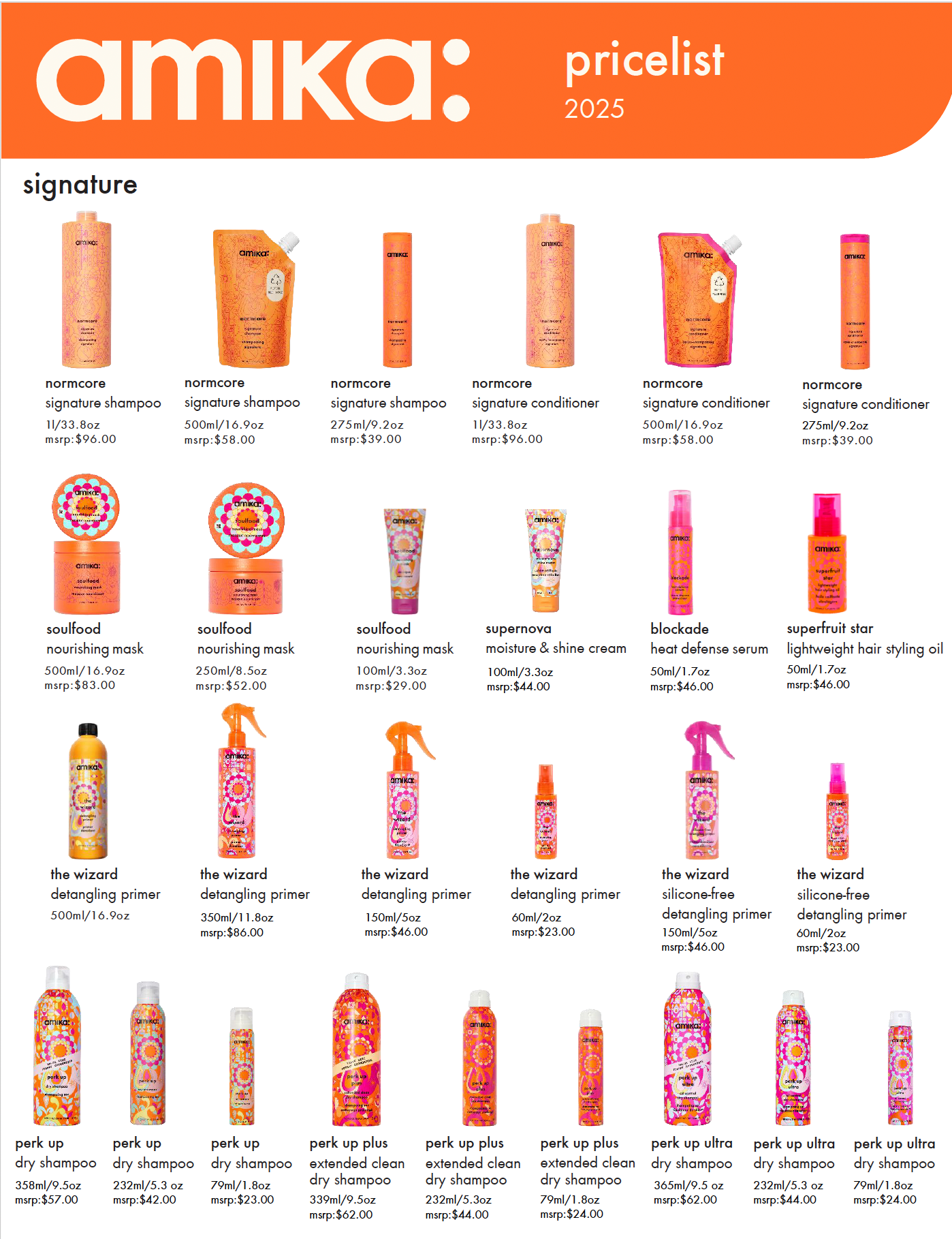 MRSP price list - Canada 2025