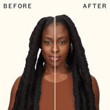 before and after using reset cooling gel conditioner | amika