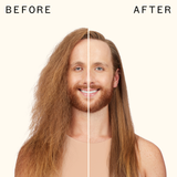 before and after using the shield anti-humidity spray | amika