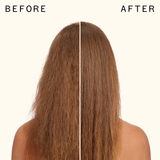 before and after using velveteen dream smoothing conditioner | amika