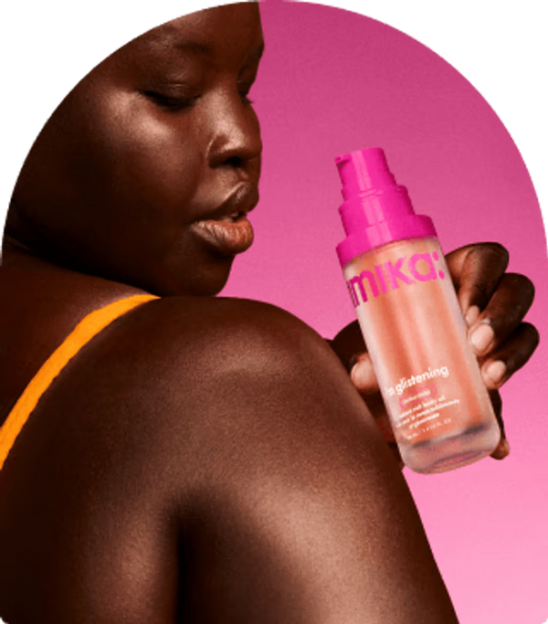 i'm glistening radiant rich body oil