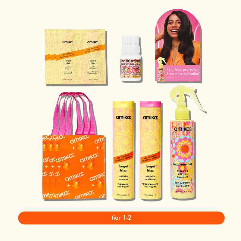 tier 1-2 preselected reward | frizz-me-not + forget frizz